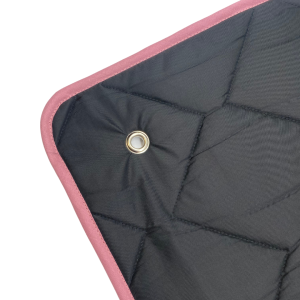 Thermomatte schwarz - Band altrosa